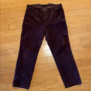 Men's Rich Plum Corduroy Trousers